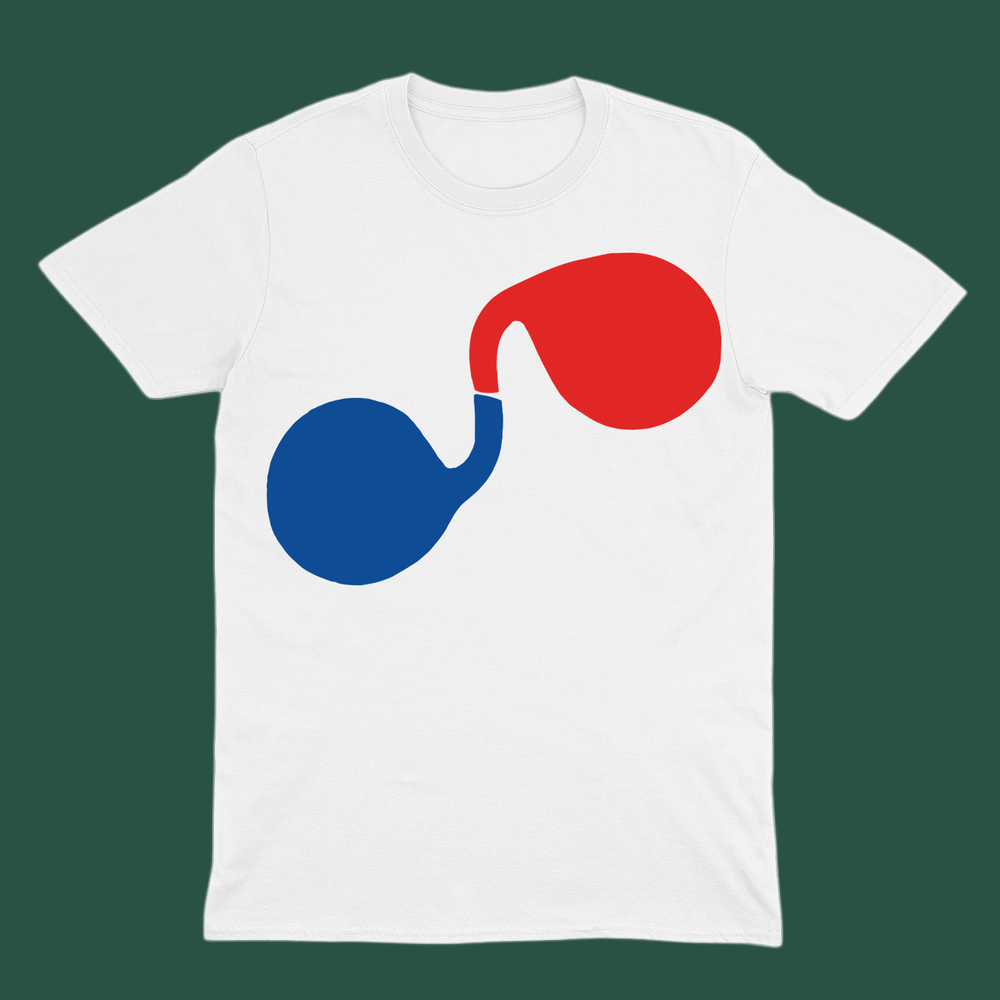 RED BLUE BUBBLE - Tシャツ