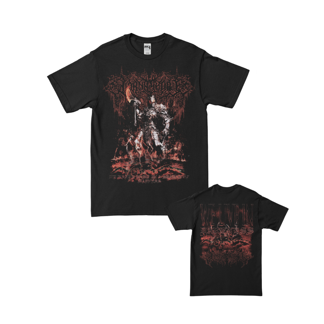 DARKNESS FLOWER - Black T-shirt