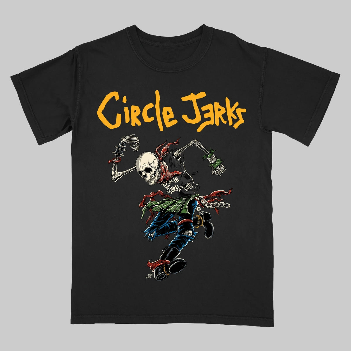 Skeleton Skankman Full Color - ブラックTシャツ